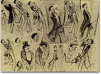 Montesquiou in un disegno di Sem