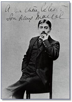 foto di Proust con dedica
