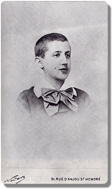Marcel Proust a 13 anni fotografato da Nadar