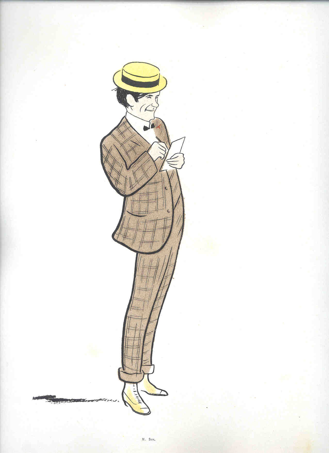 Sem in una caricatura di Cappiello