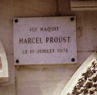 lapide sulla casa di Proust - foto