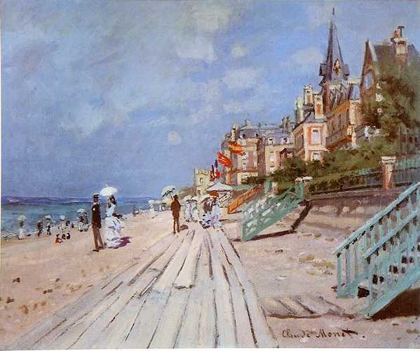Trouville-La plage Claude Monet