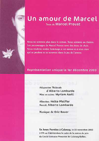 Locandina Un amour de Marcel