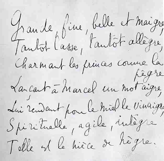 la poesia per Cleste (manoscritto)