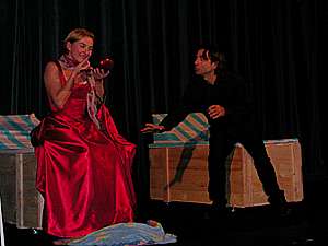 Un momento dello spettacolo